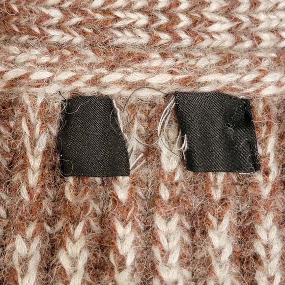 Banana Republic Open Front Cardigan Medium Brown Tan Heavy Chunky Knit NWOT NEW - Picture 7 of 8